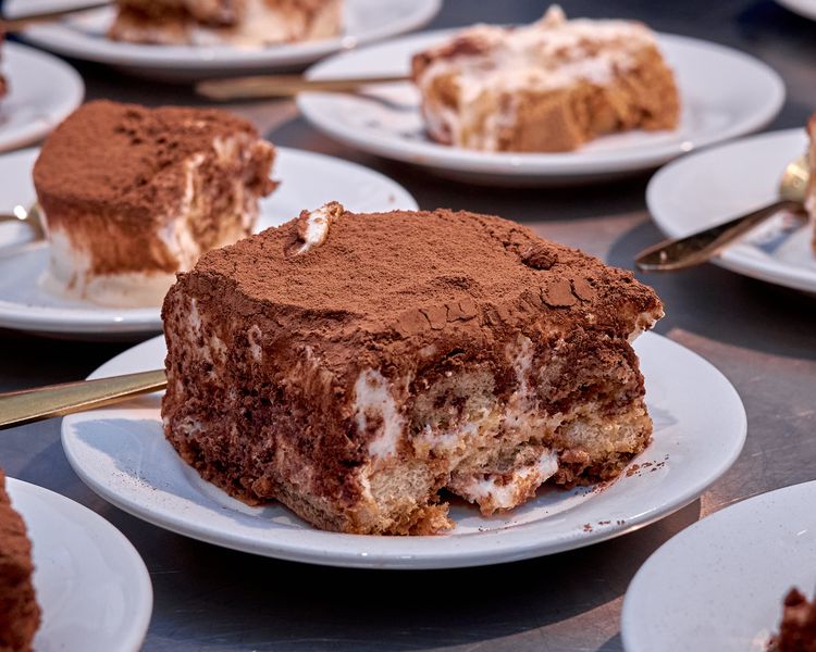 Classic tiramisu dessert at Marcos